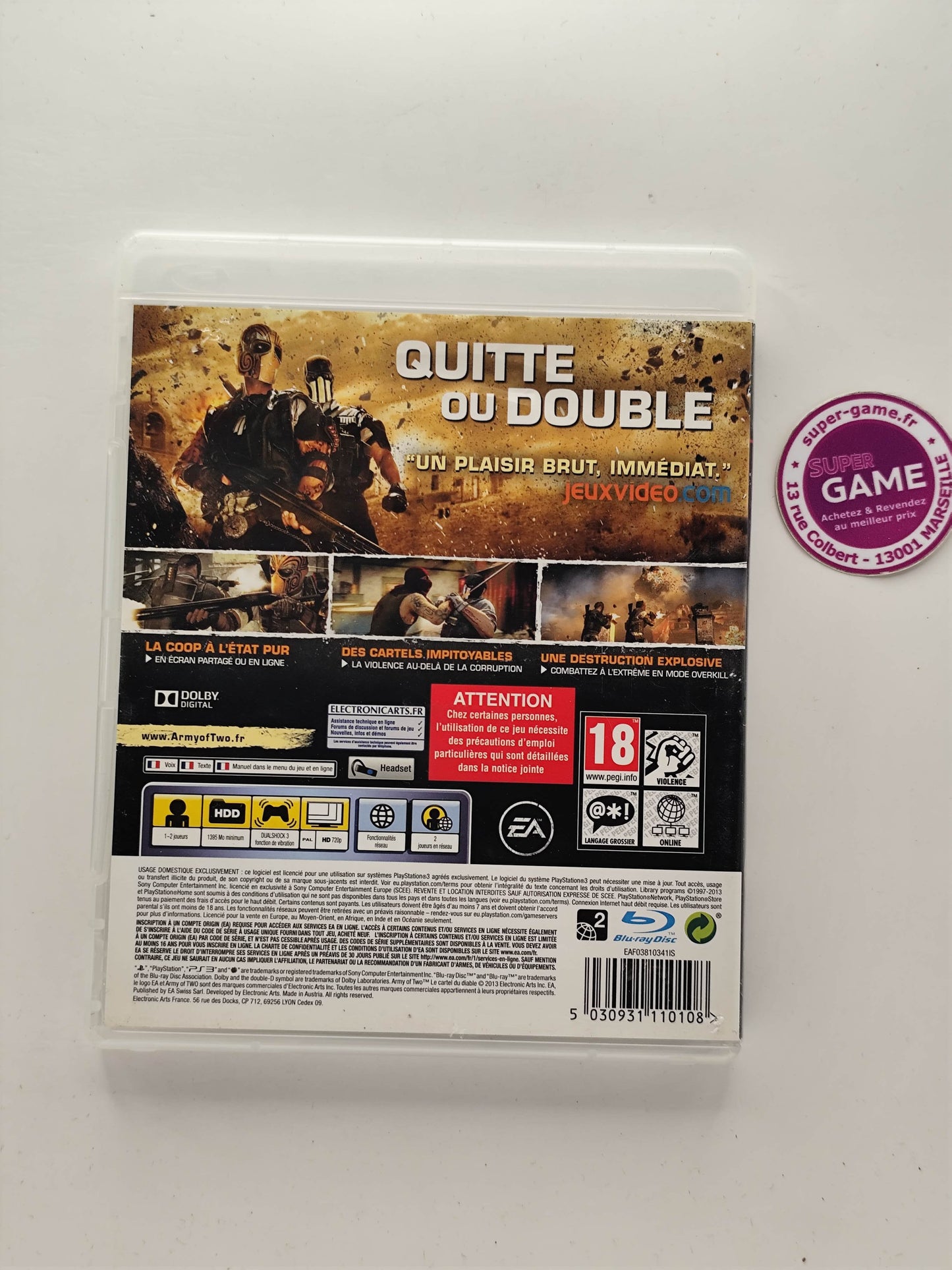 ARMY OF TWO LE CARTEL DU DIABLE - PS3
