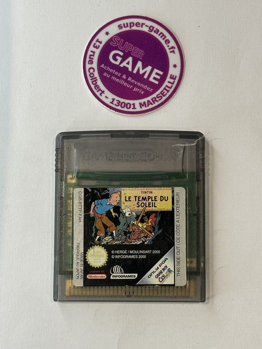 TINTIN LE TEMPLE DU SOLEIL - sans boite - GAMEBOY COLOR