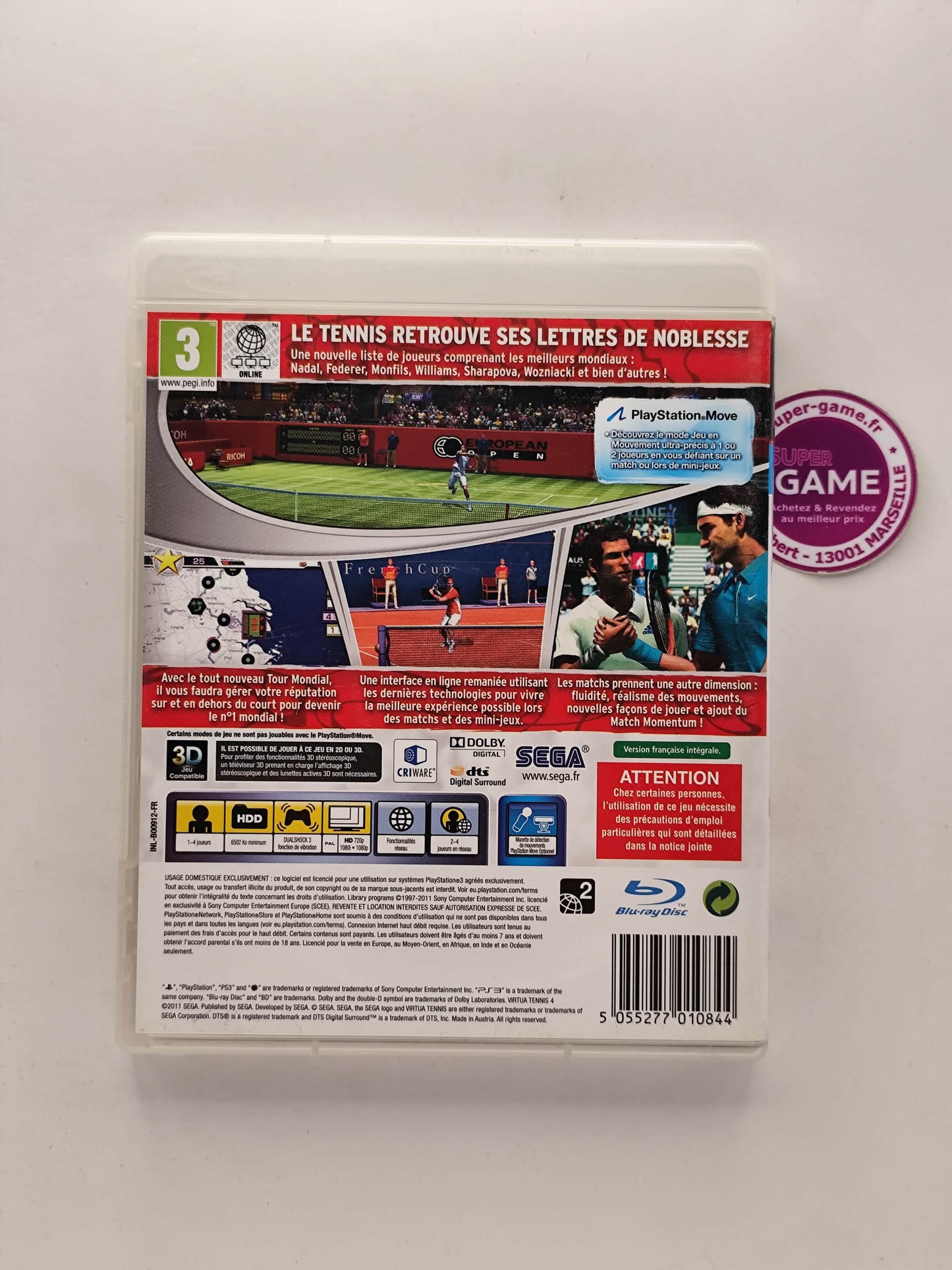 VIRTUA TENNIS 4 - PS3