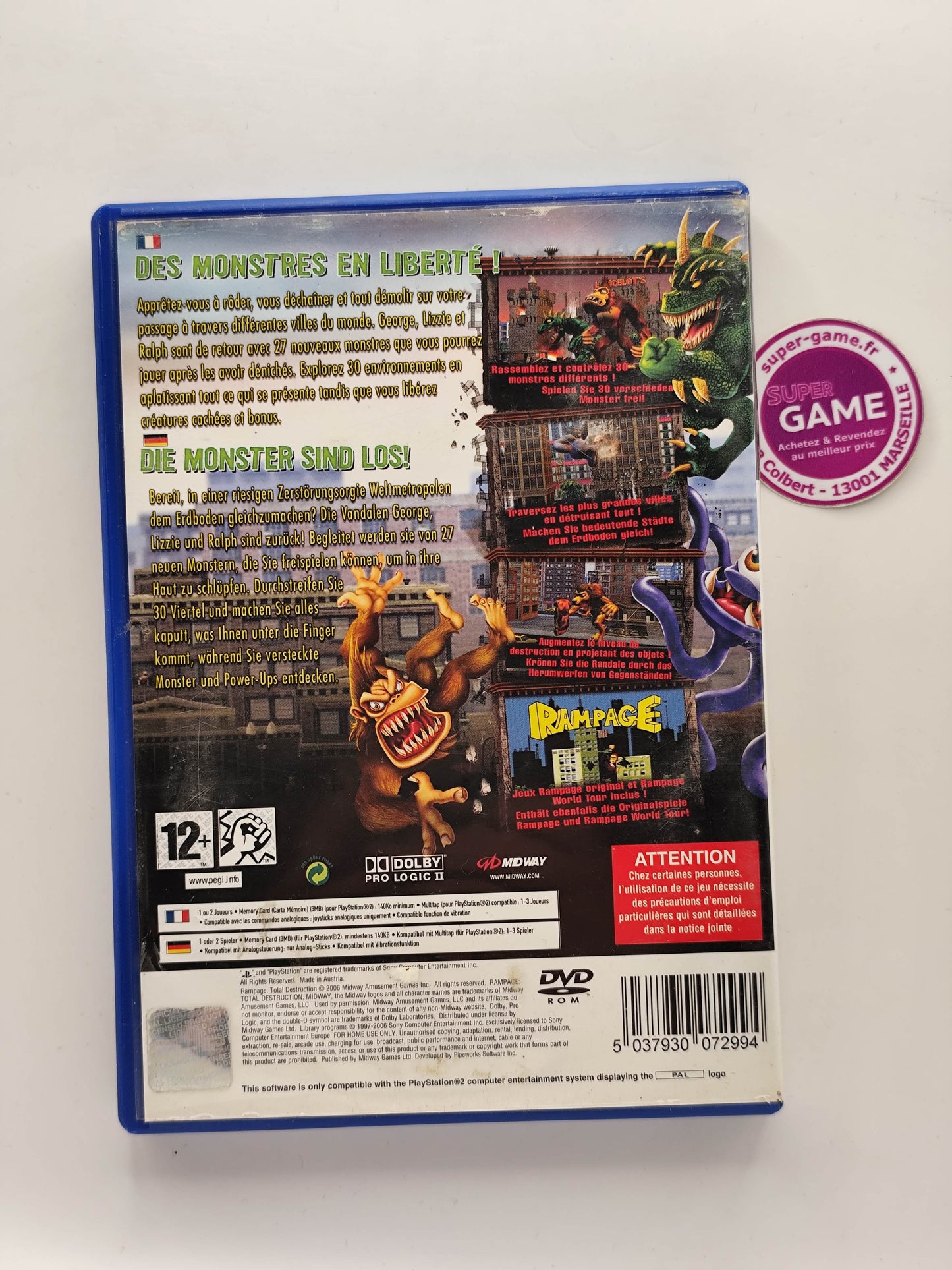 RAMPAGE TOTAL DESTRUCTION - PS2