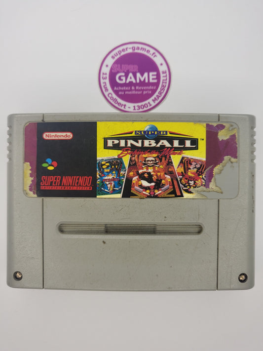 SUPER PINBALL BEHIND THE MASK - sans boite - SNES