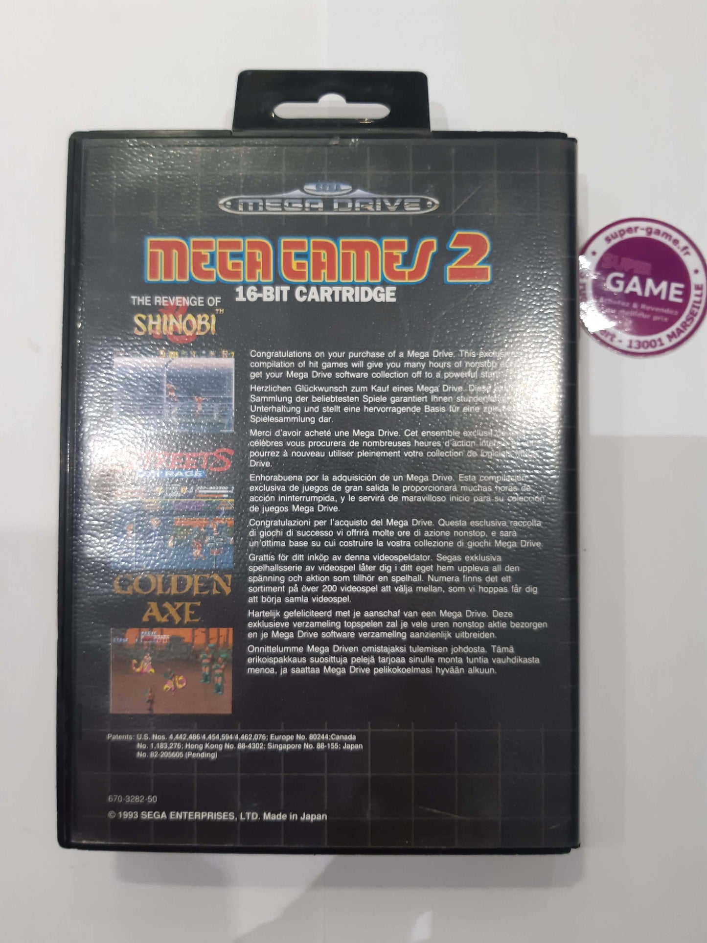 MEGA GAMES 2 - The Revenge of Shinobi - Streets of Rage - Golden Axe
