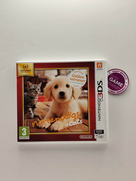 NINTENDOGS + CATS - GOLDEN RETRIEVER - Nintendo Selects - 3DS