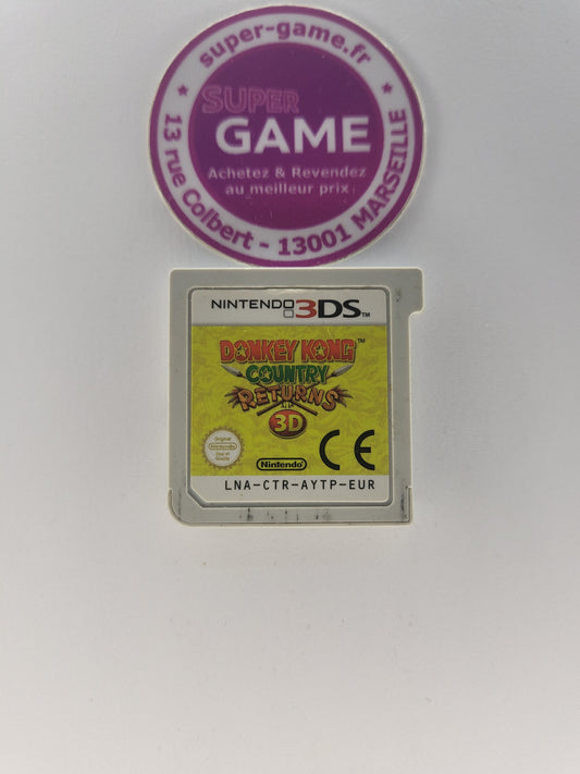 DONKEY KONG COUNTRY RETURNS 3D - sans boite - 3DS