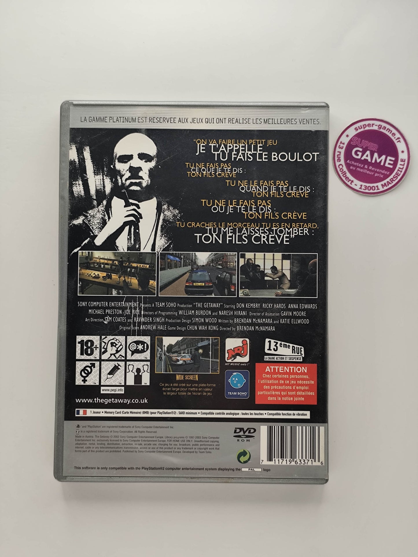 THE GETAWAY - Platinum - PS2