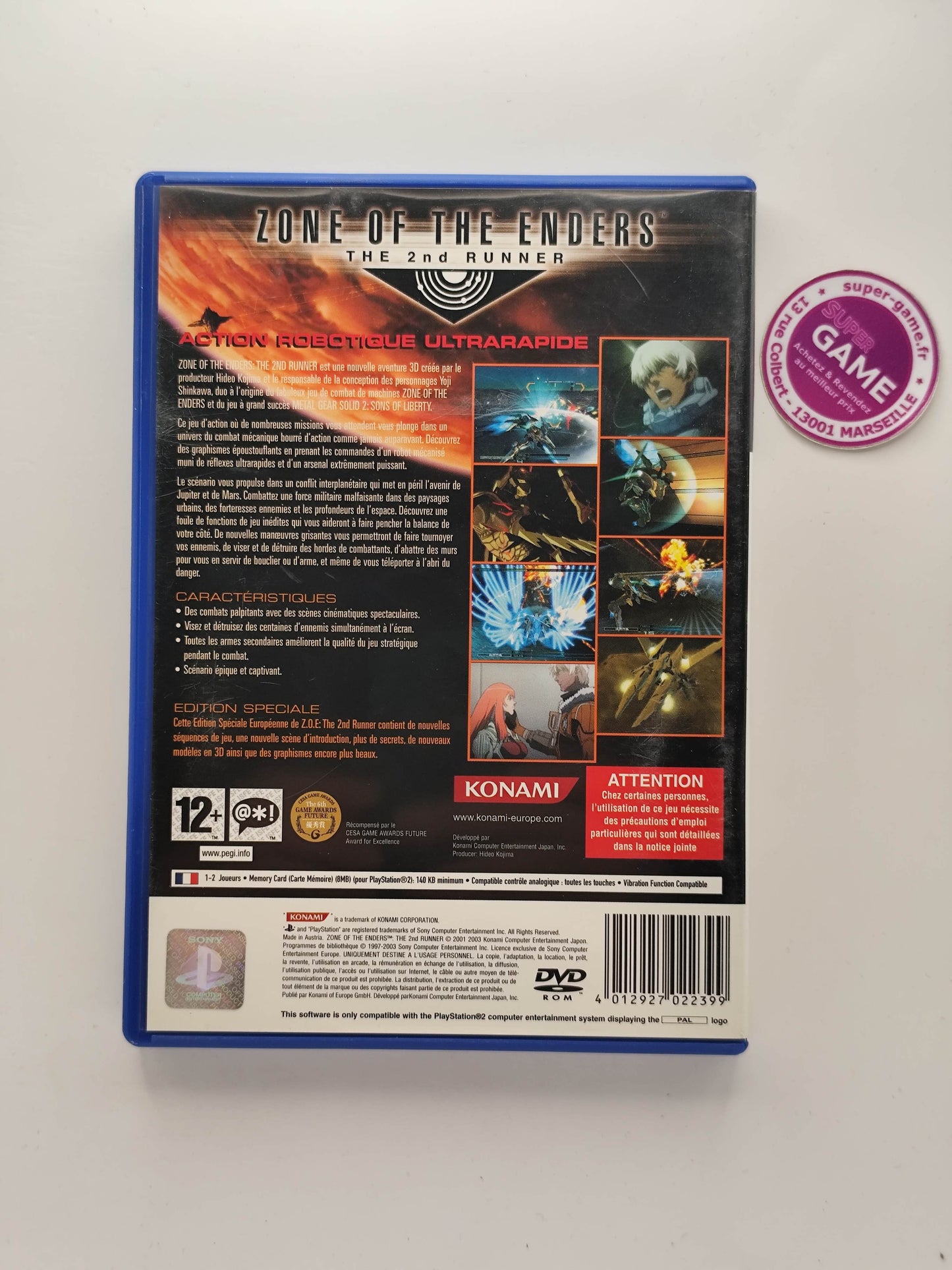 ZONE OF THE ENDERS THE 2ND RUNNER - PS2