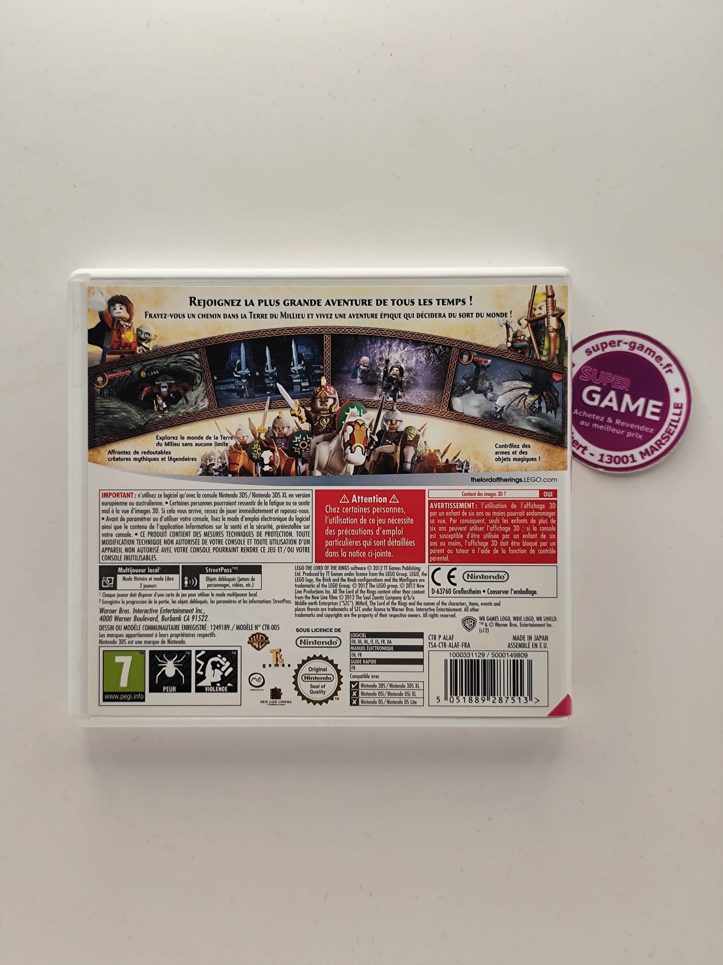 LEGO LE SEIGNEUR DES ANNEAUX - 3DS