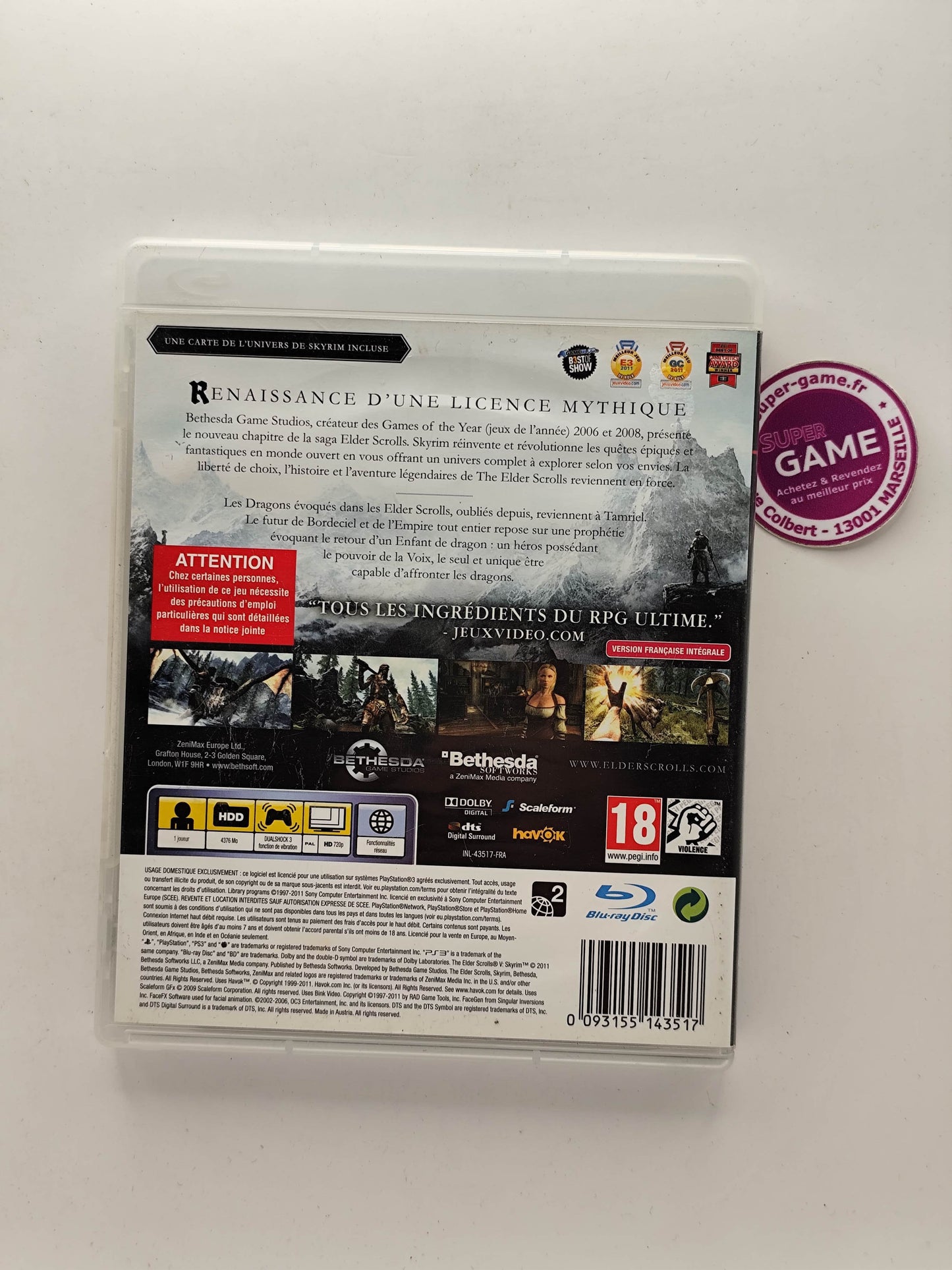 THE ELDER SCROLLS V SKYRIM - PS3