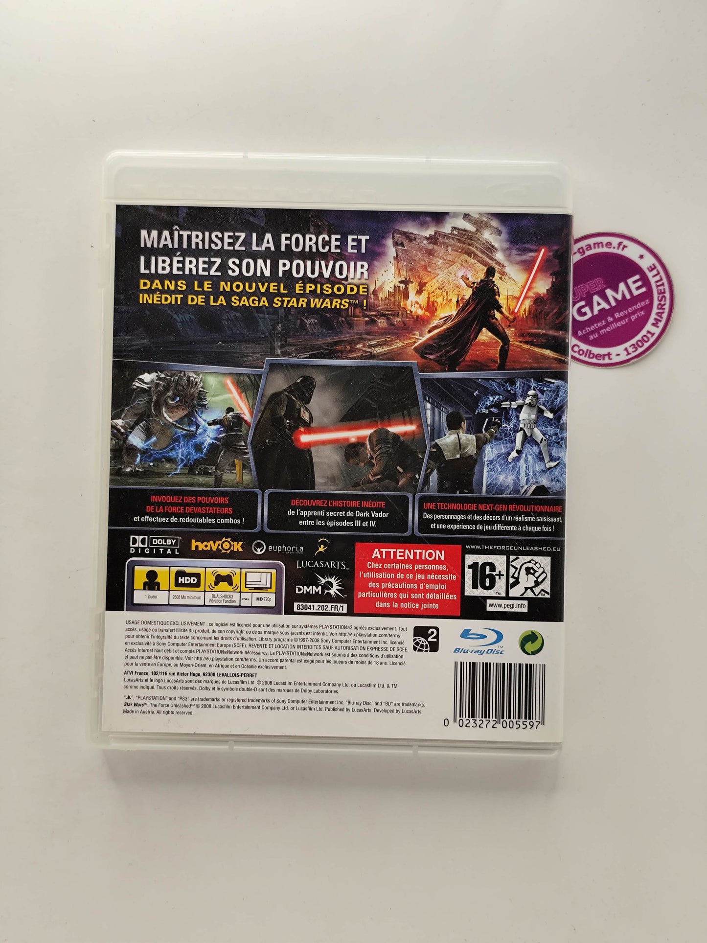 STAR WARS LE POUVOIR DE LA FORCE - PS3