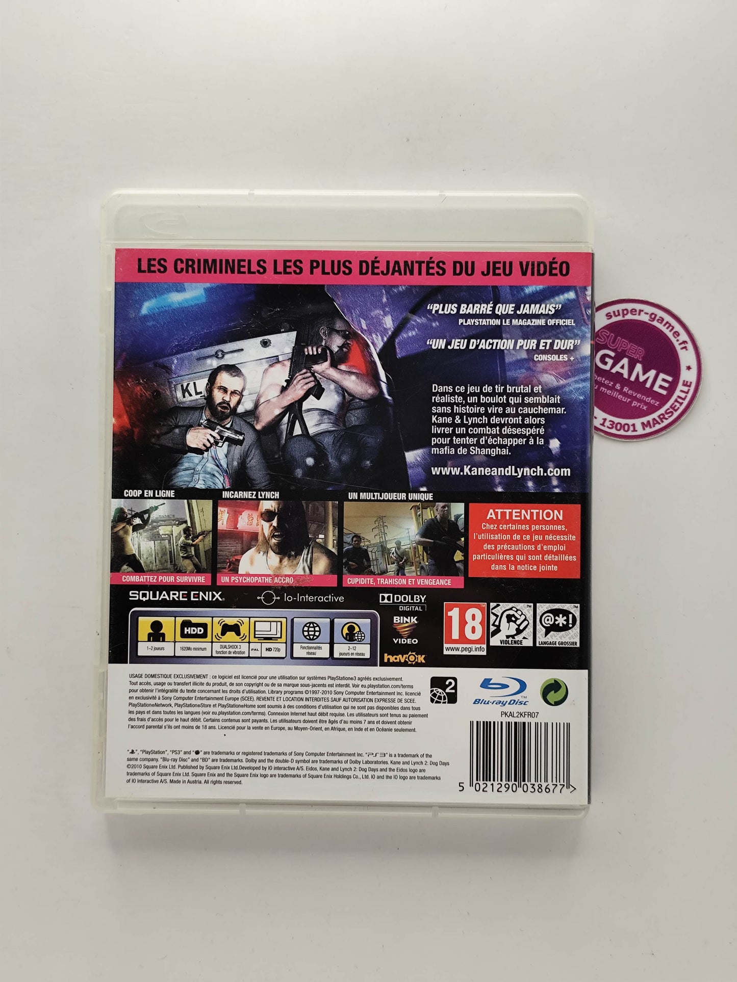 KANE & LYNCH 2 DOG DAYS - PS3