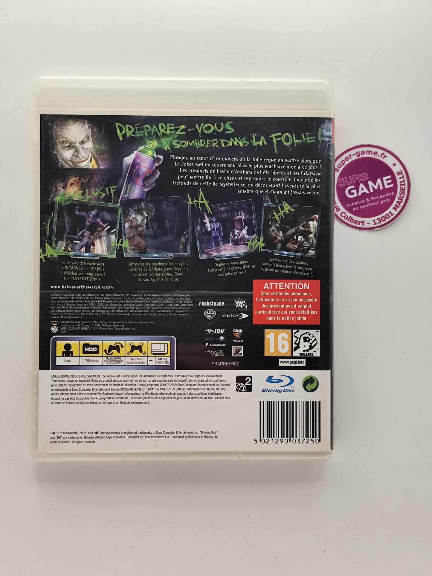 BATMAN ARKHAM ASYLUM - PS3