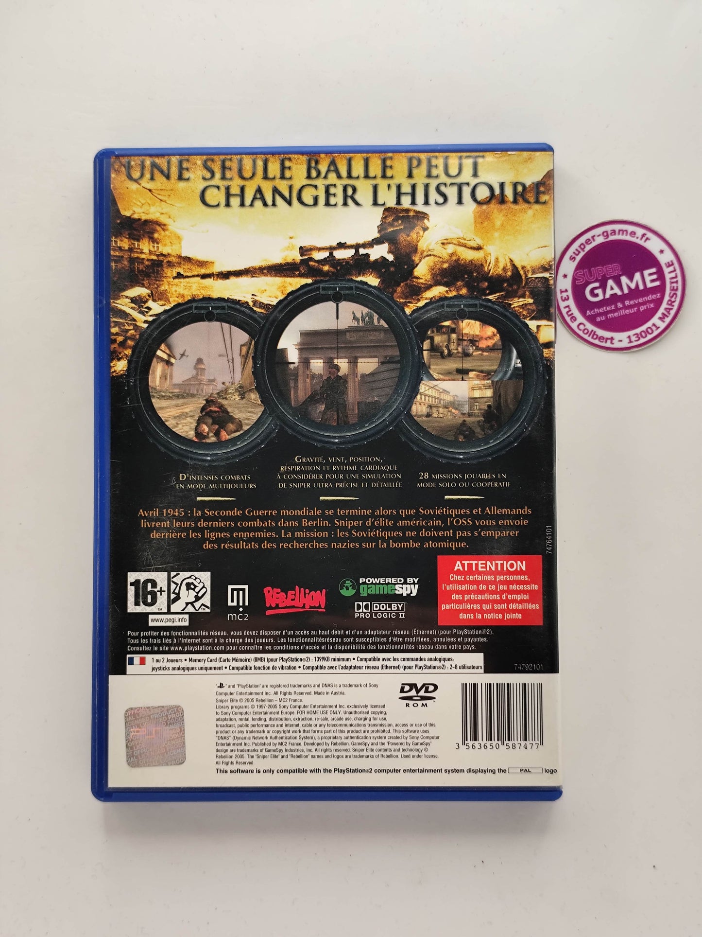 SNIPER ELITE - PS2