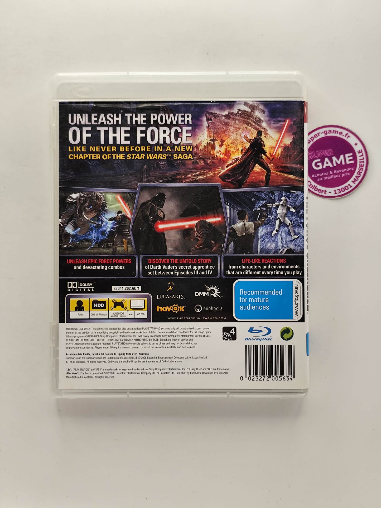 STAR WARS THE FORCE UNLEASHED - PS3