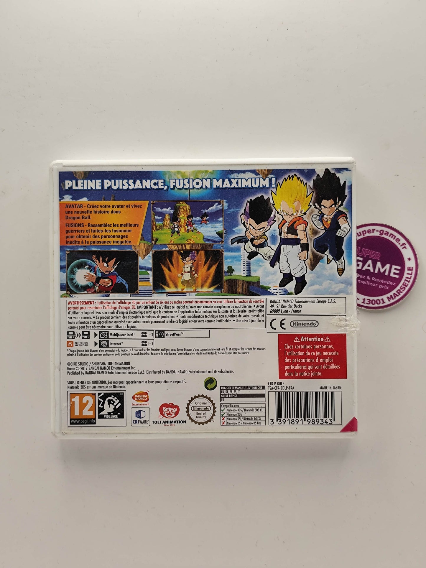 DRAGON BALL FUSIONS - 3DS