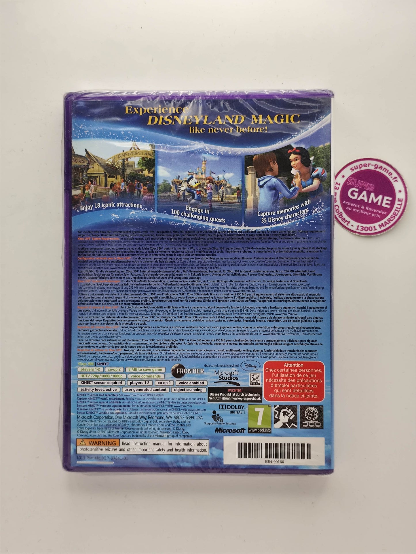 DISNEYLAND ADVENTURES KINECT - NEUF - XBOX360