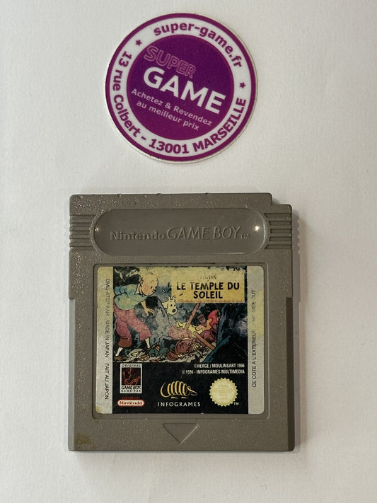 TINTIN LE TEMPLE DU SOLEIL - sans boite - GAMEBOY