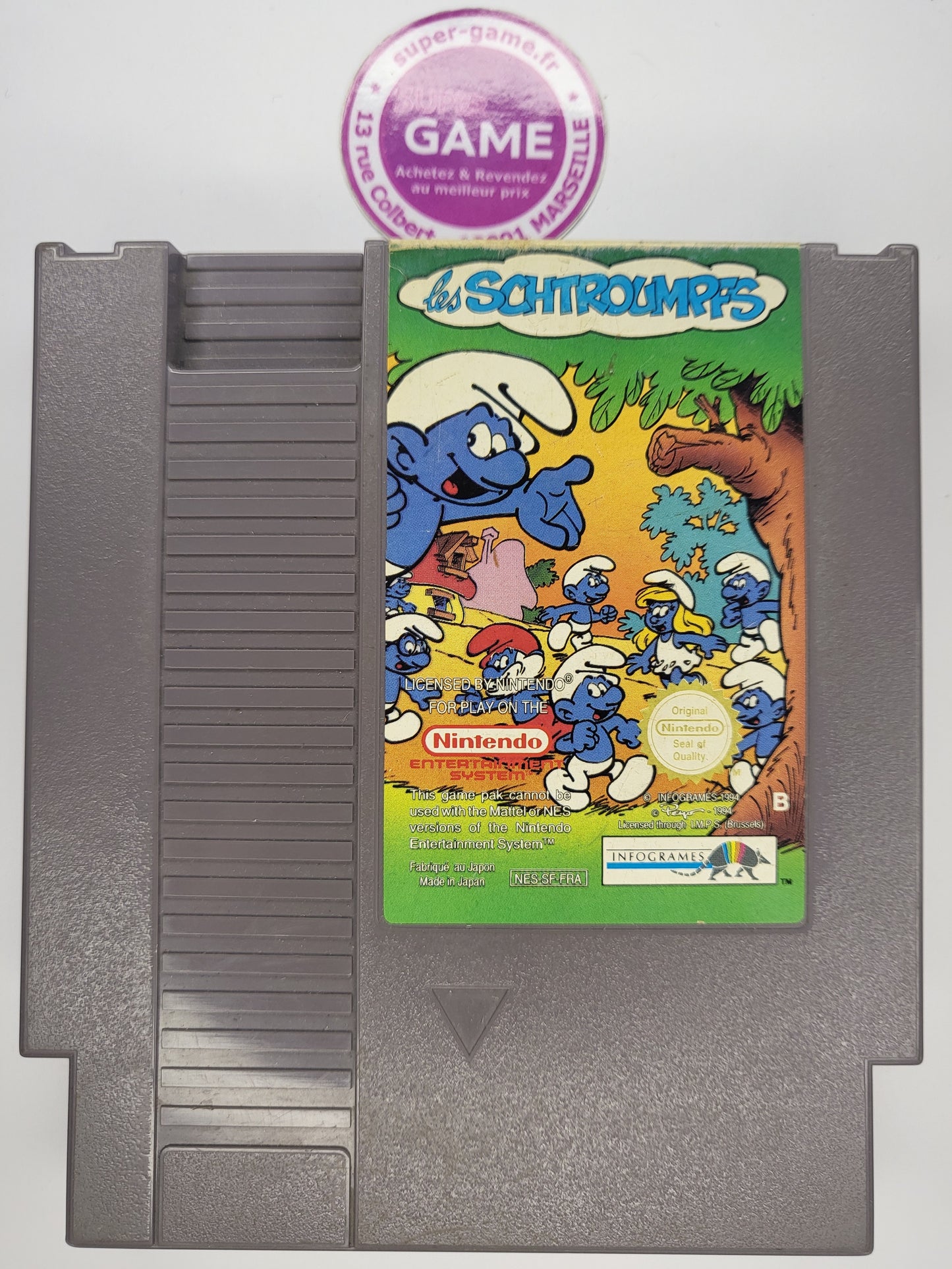 LES SCHTROUMPFS - sans boite - NES