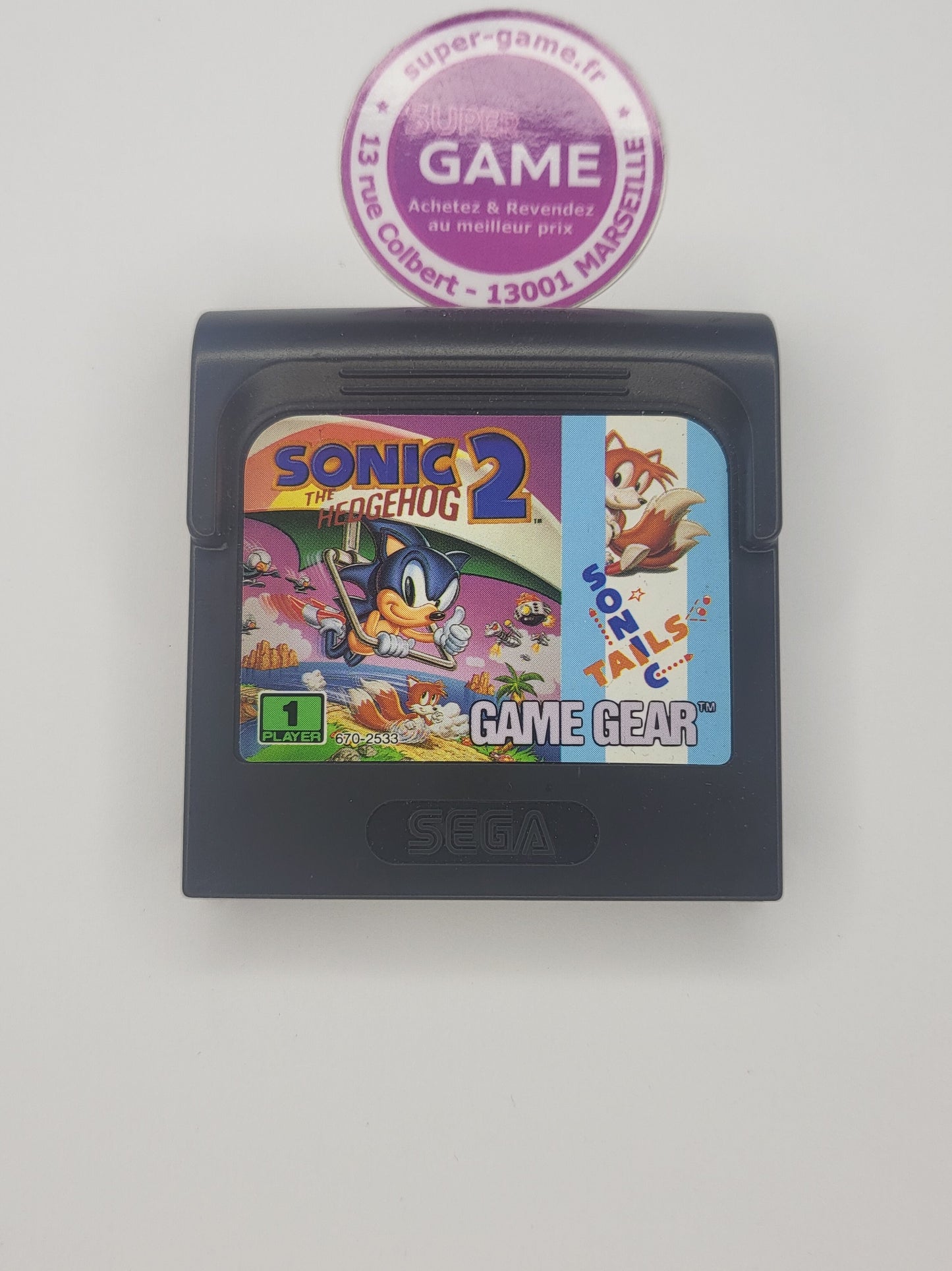 SONIC THE HEDGEHOG 2  - sans boite - GAMEGEAR