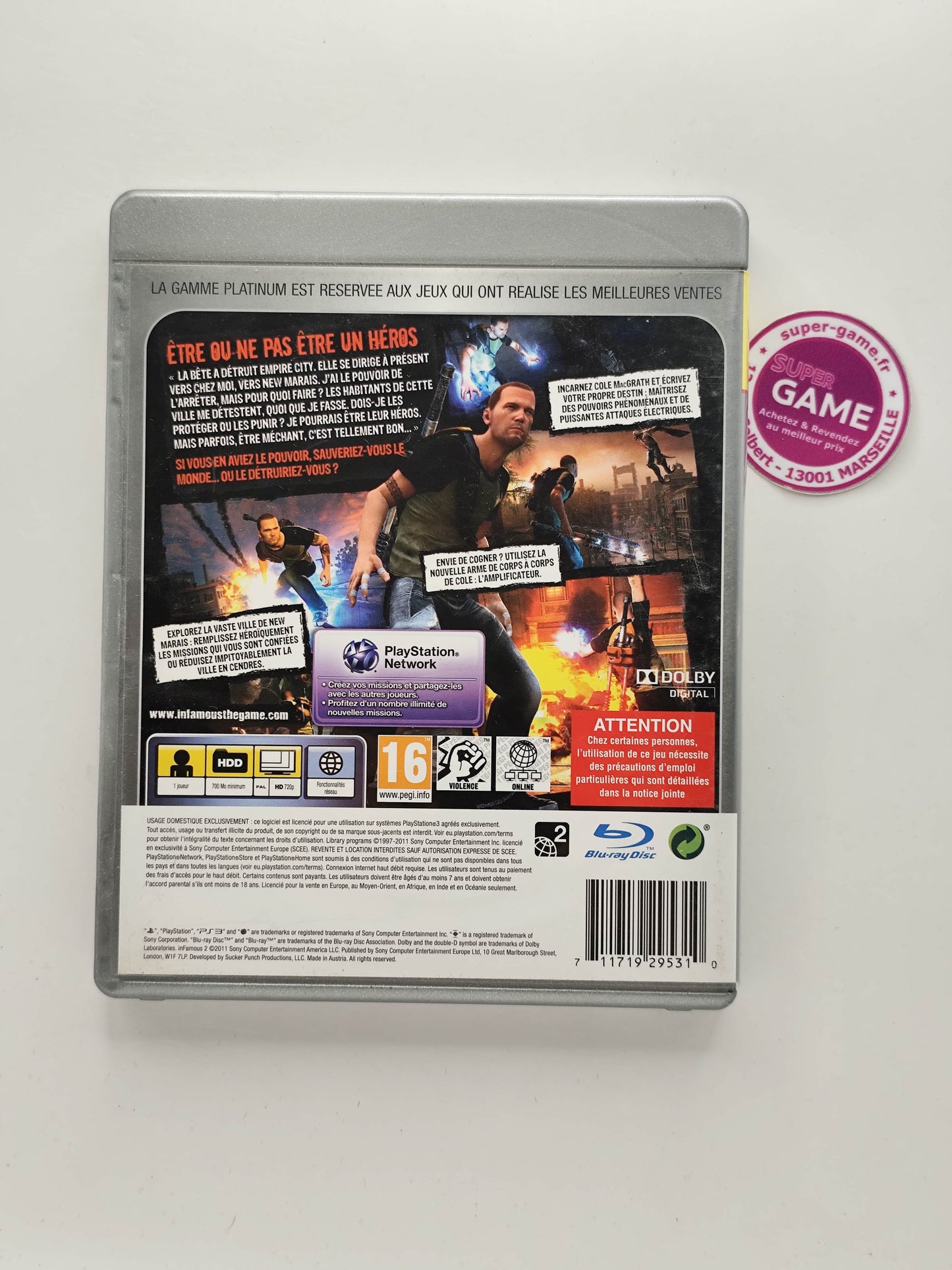 INFAMOUS 2 - Platinum - PS3