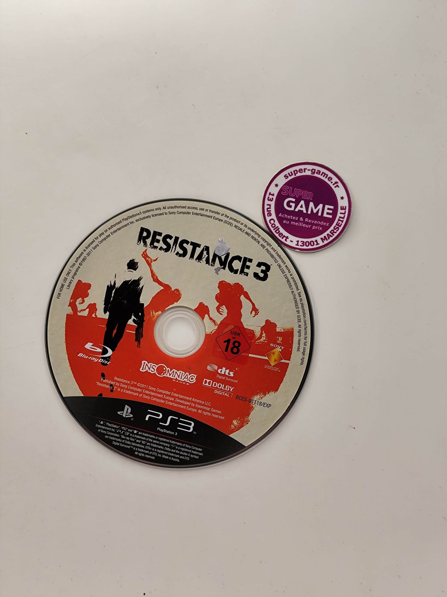 RESISTANCE 3  - PS3