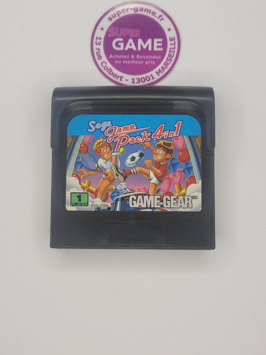 SEGA GAME PACK 4 IN 1 - sans boite - GAMEGEAR