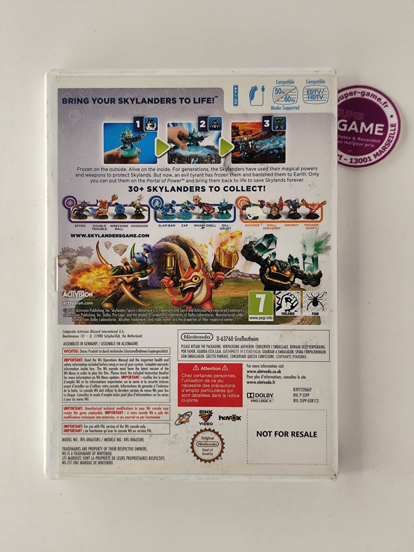 SKYLANDERS SPYRO'S ADVENTURE - Wii