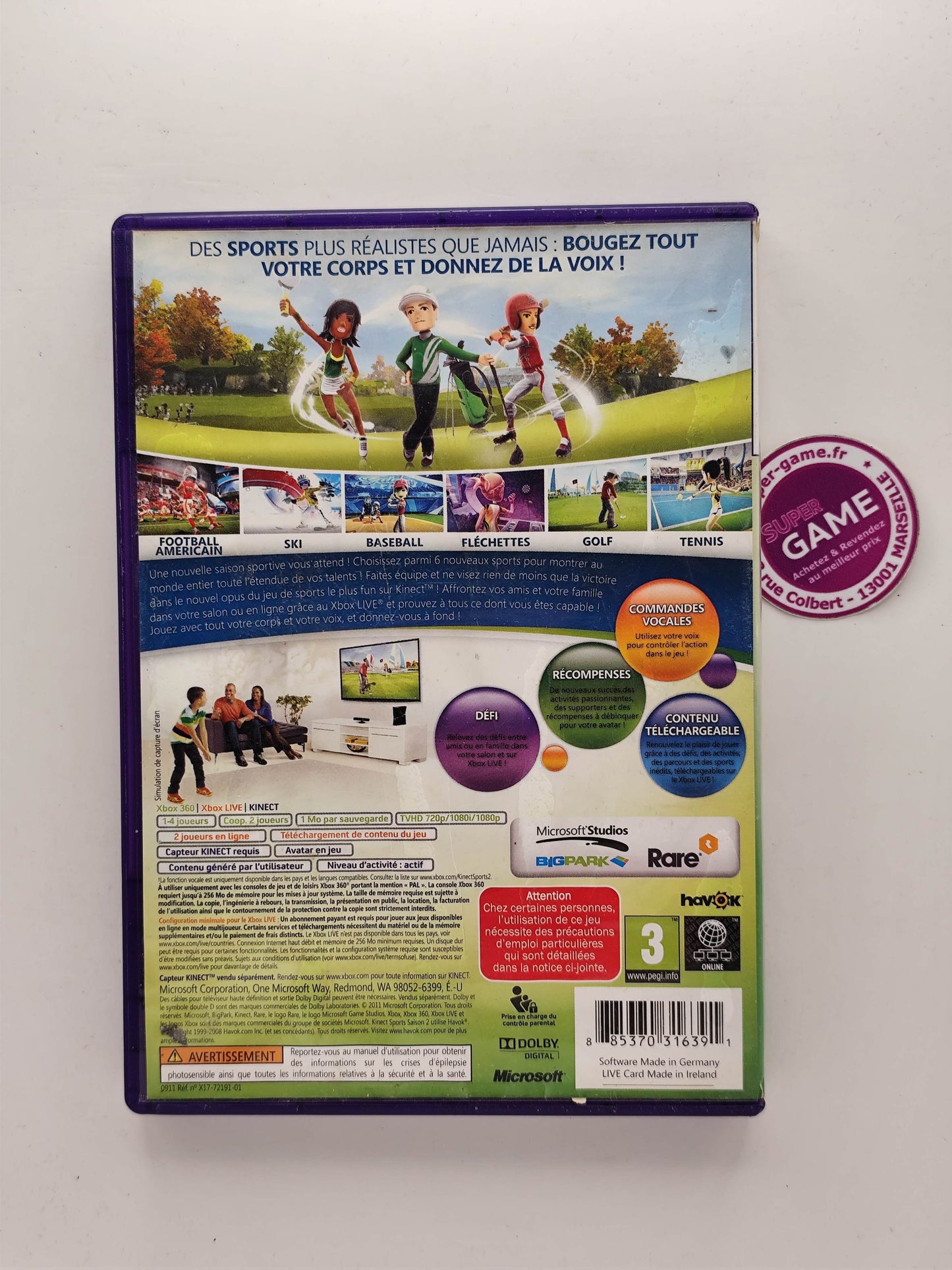 KINECT SPORTS SAISON 2 - XBOX360