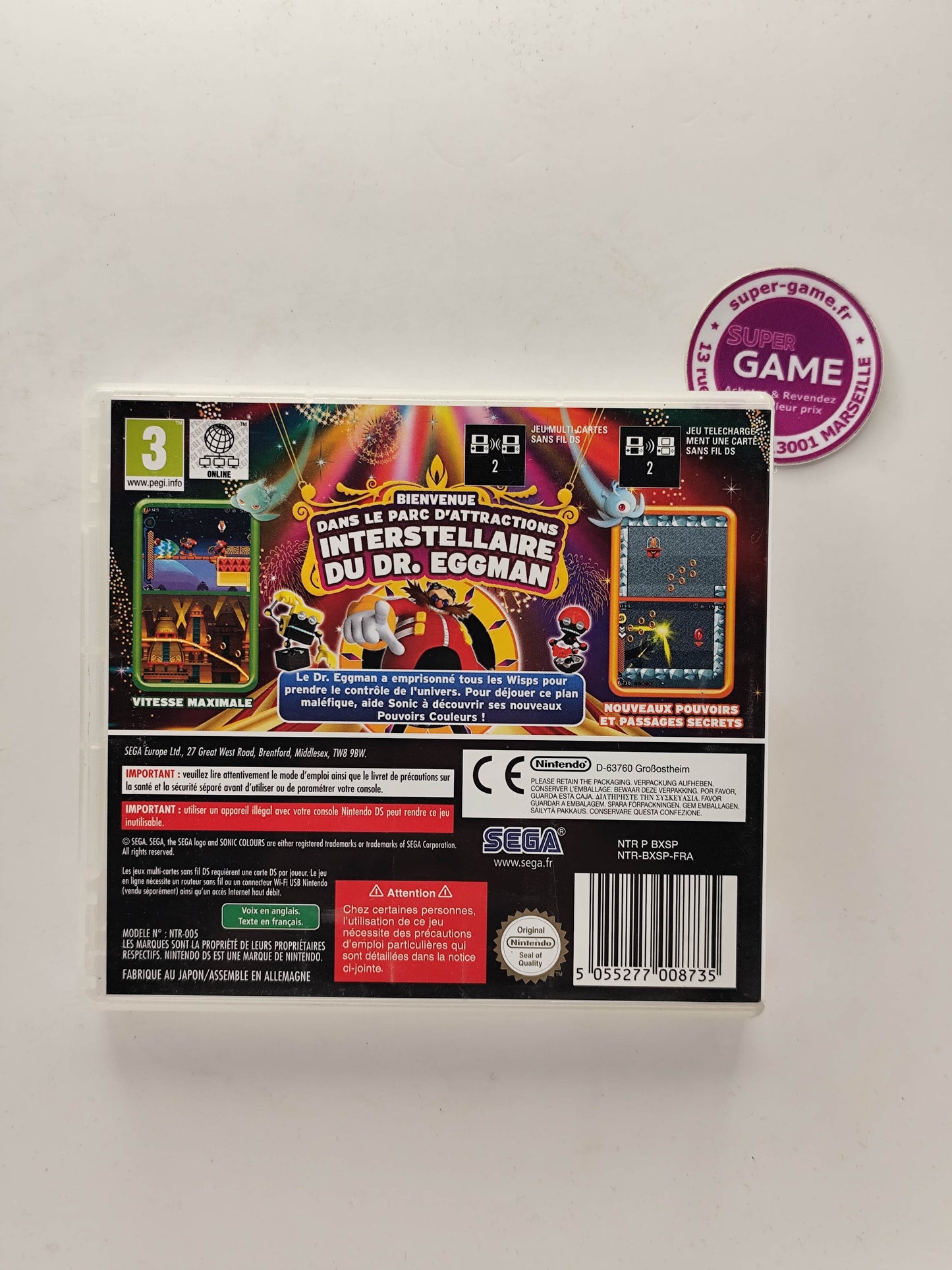 SONIC COLOURS - DS