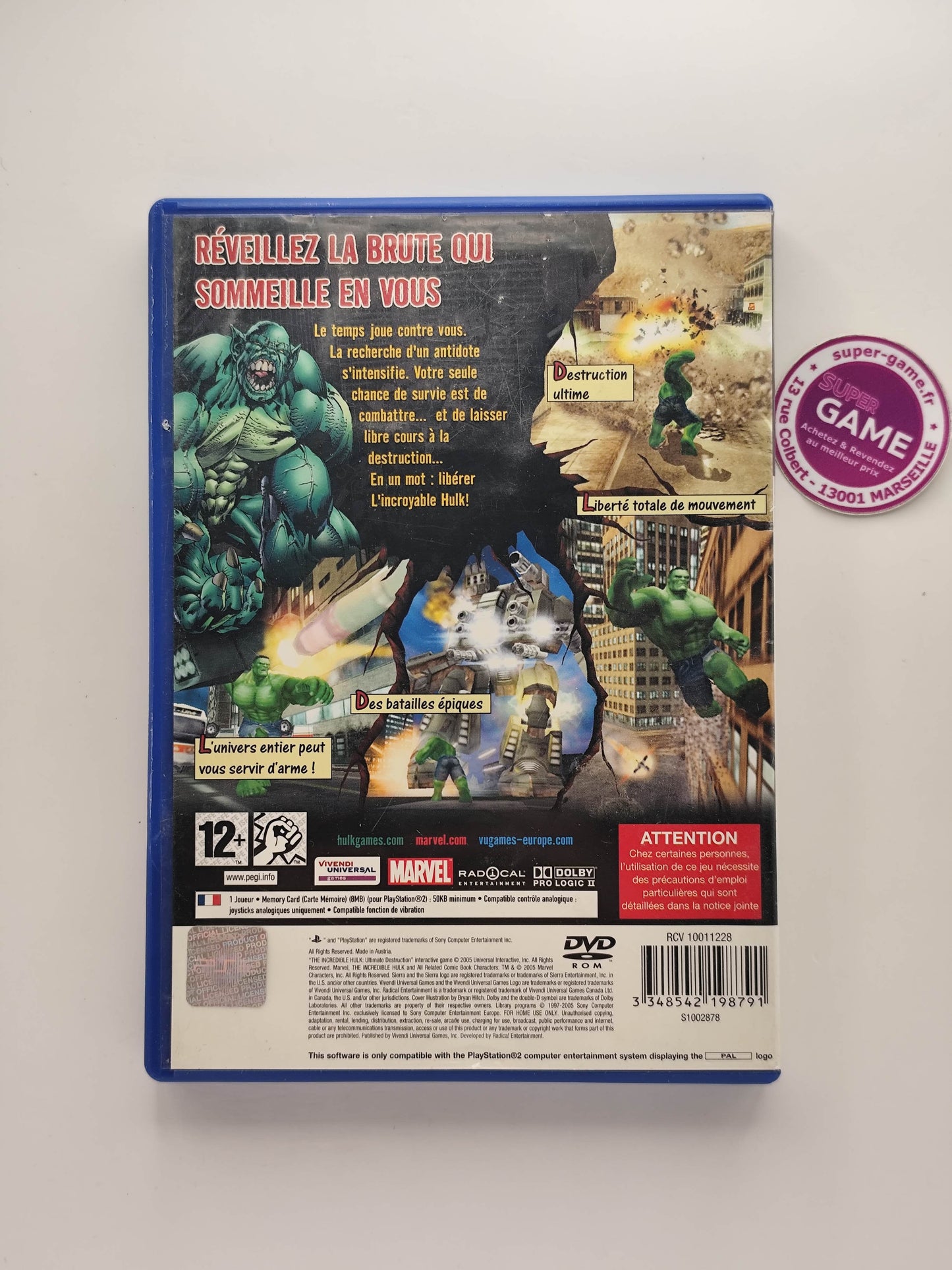 THE INCREDIBLE HULK ULTIMATE DESTRUCTION - PS2