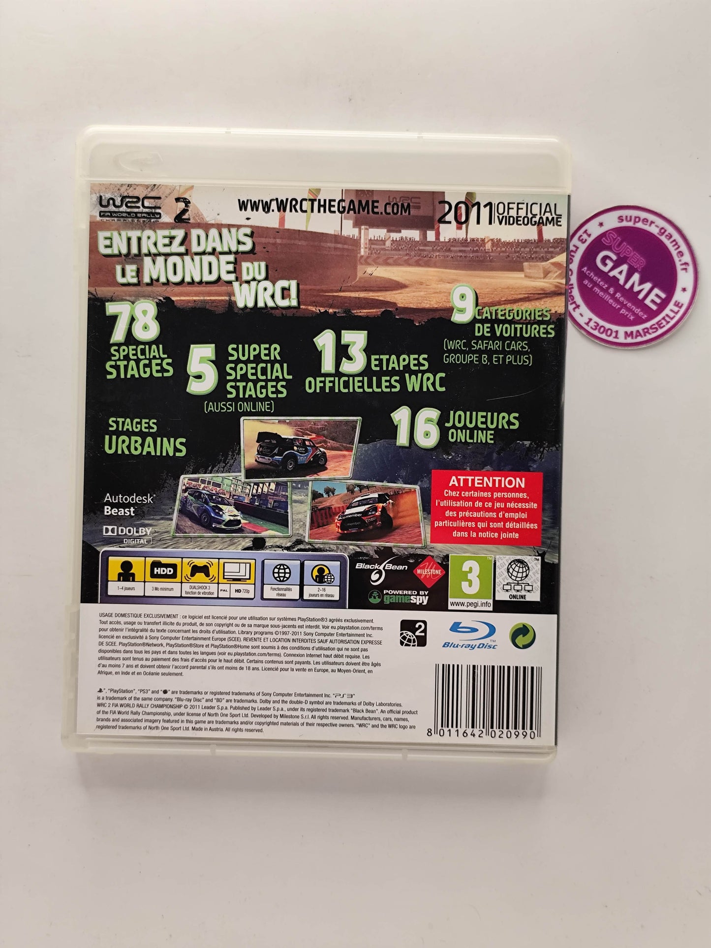 WRC 2 FIA WORLD RALLY CHAMPIONSHIP - PS3
