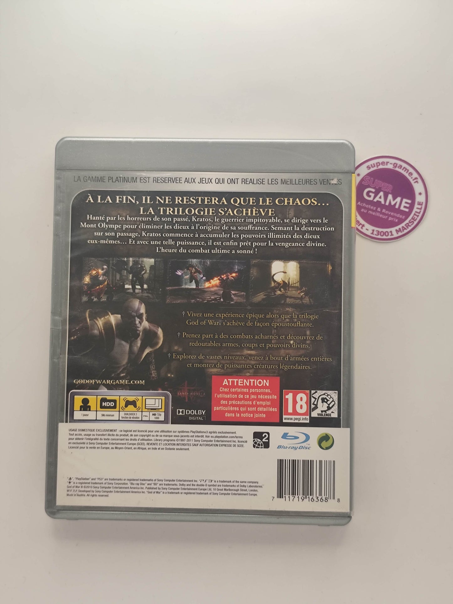 GOD OF WAR 3 - Platinum - PS3