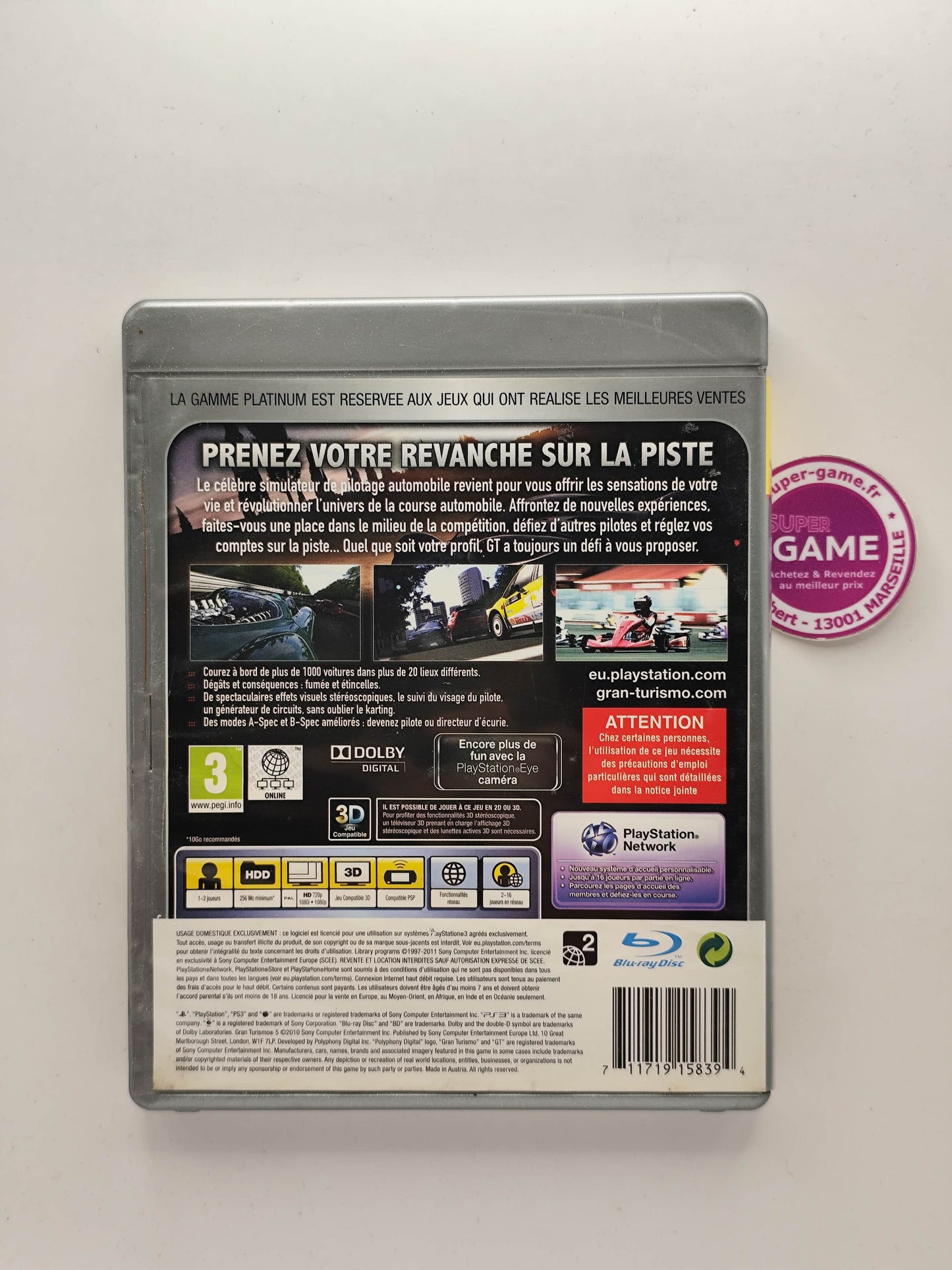GRAN TURISMO 5 PLATINUM - PS3