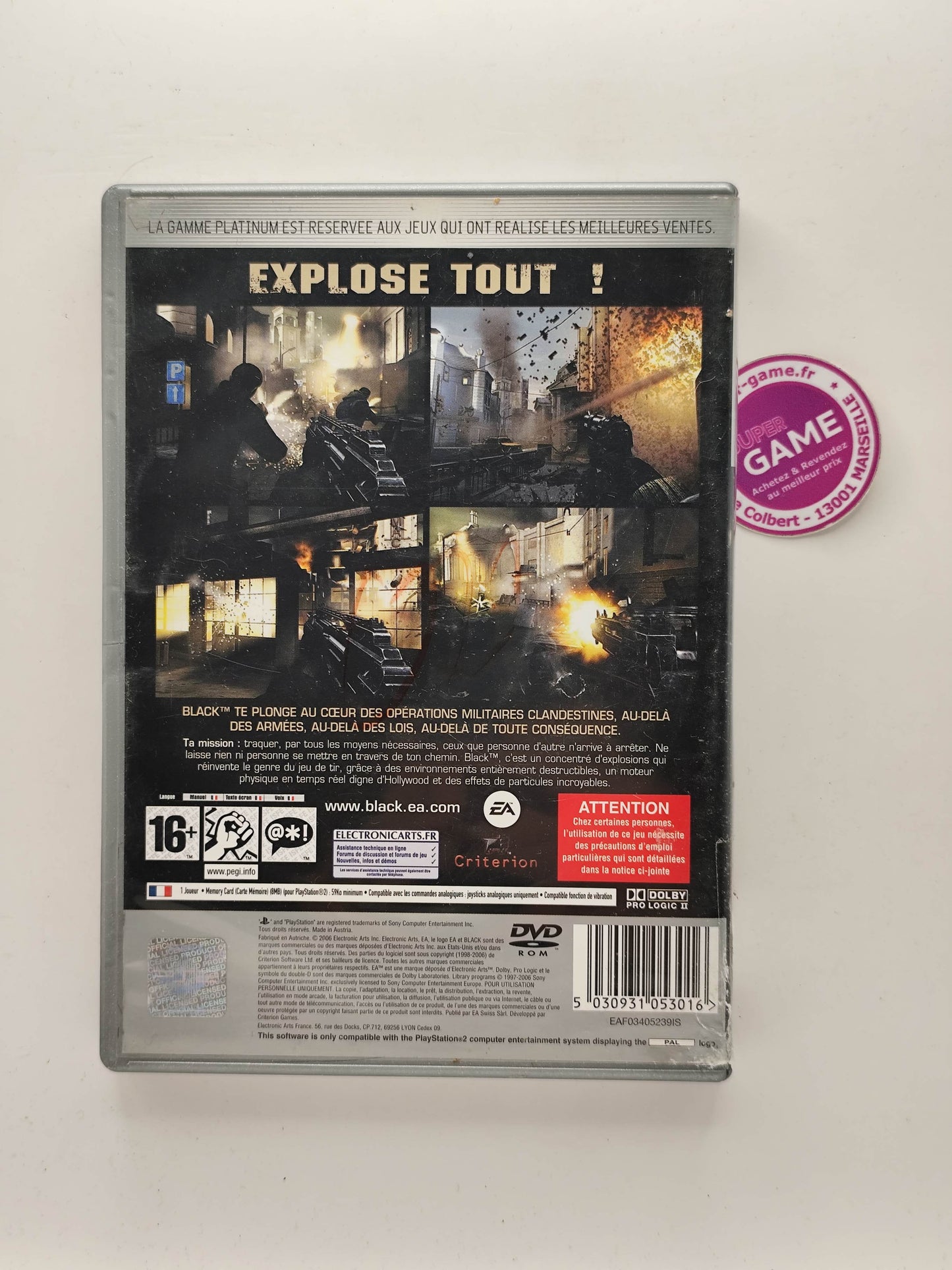 BLACK PLATINUM - PS2