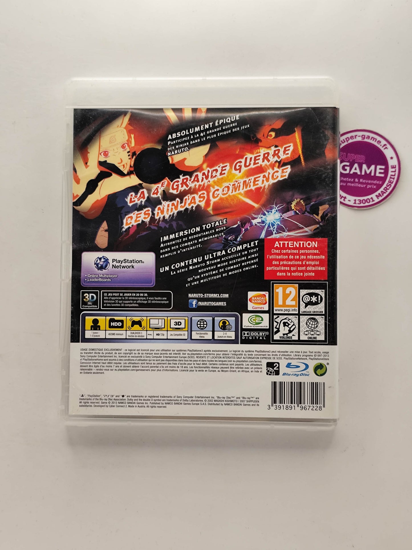 NARUTO SHIPPUDEN ULTIMATE NINJA STORM 3 - PS3