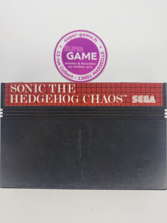 SONIC THE HEDGEHOG CHAOS - sans boite - MASTER SYSTEM