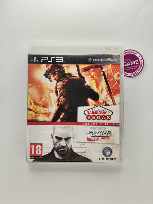 RAINBOW SIX VEGAS + SPLINTER CELL DOUBLE AGENT - PS3