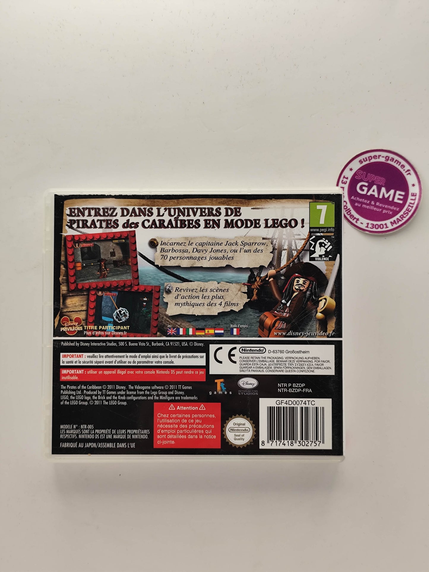 LEGO PIRATES DES CARAIBES - DS