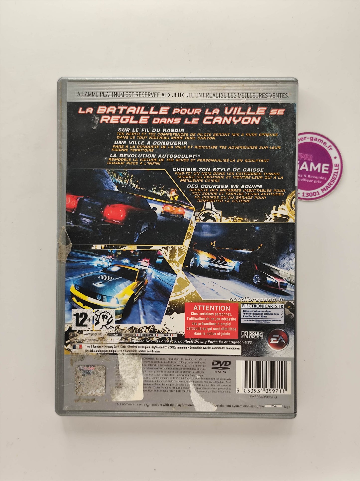 NEED FOR SPEED CARBON - Platinum - PS2