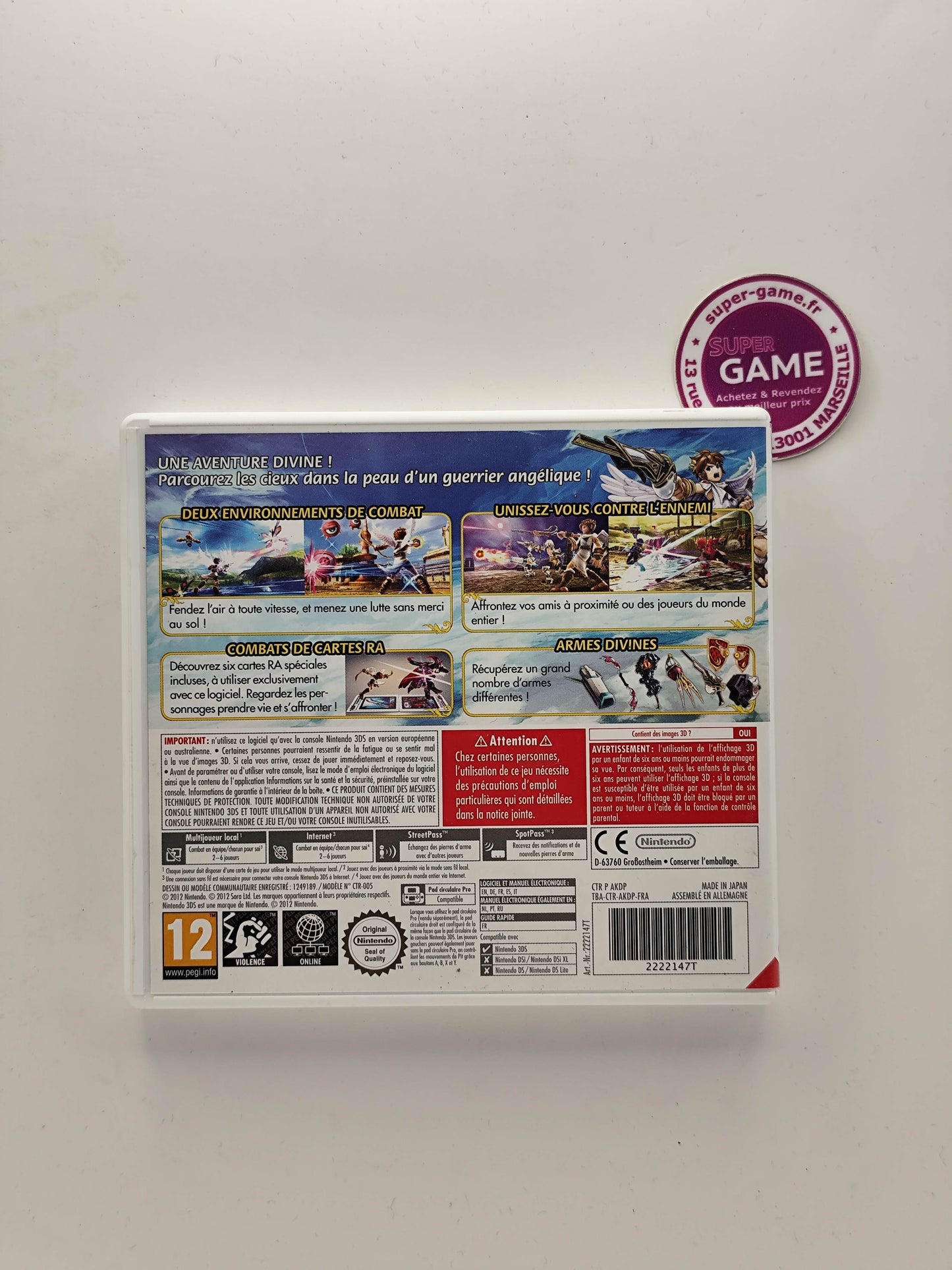 KID ICARUS UPRISING - 3DS