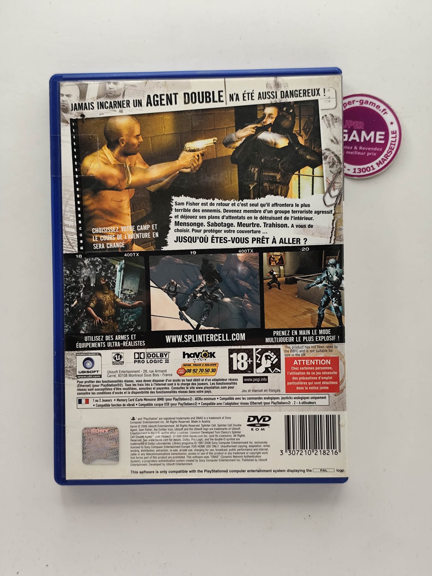 SPLINTER CELL DOUBLE AGENT - PS2