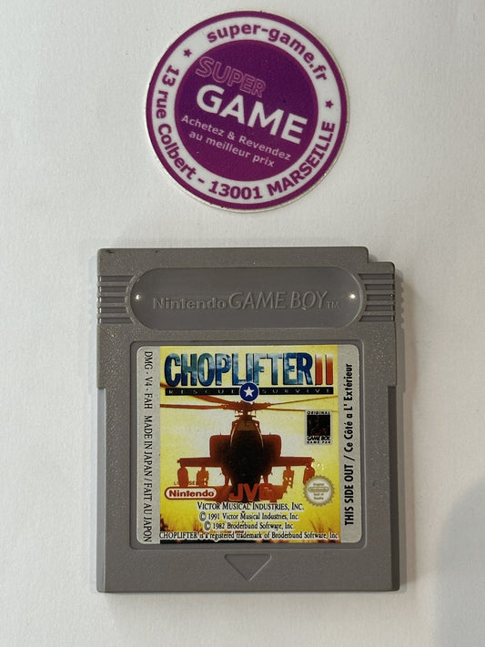 CHOPLIFTER 2 RESCUE SURVIVE - sans boite - GAMEBOY
