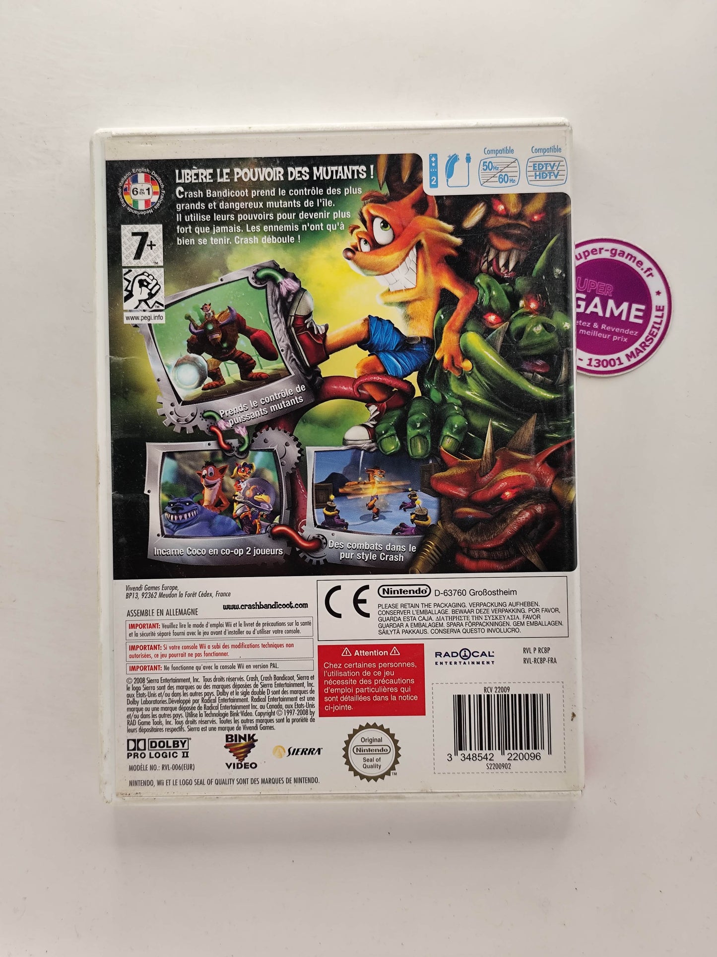CRASH GENERATION MUTANT - Wii