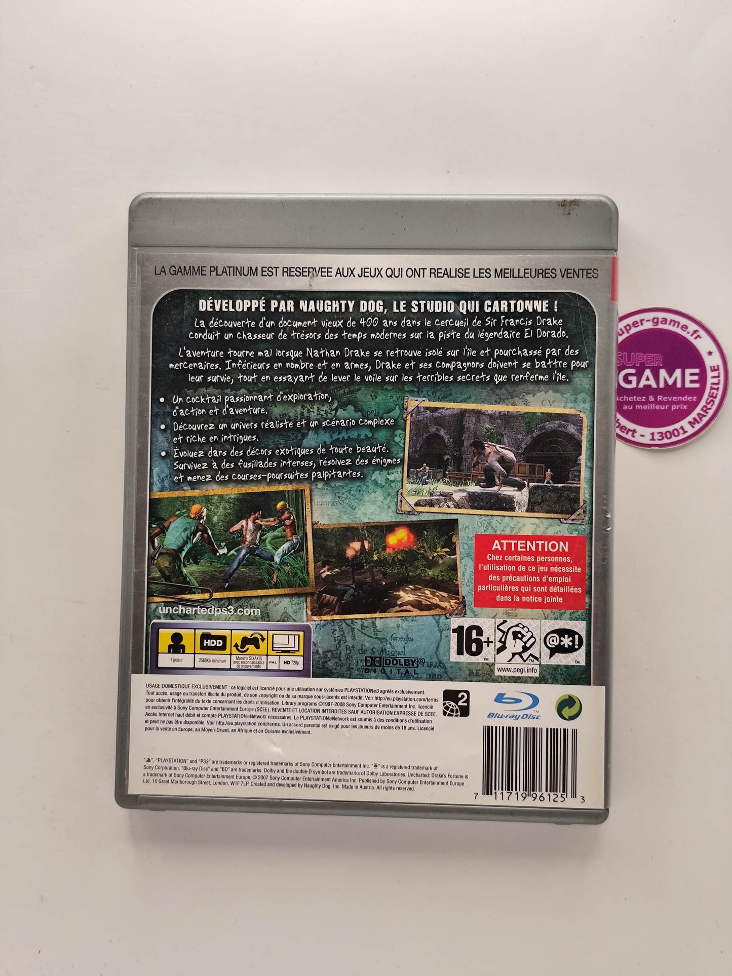 UNCHARTED DRAKE'S FORTUNE - Platinum - PS3