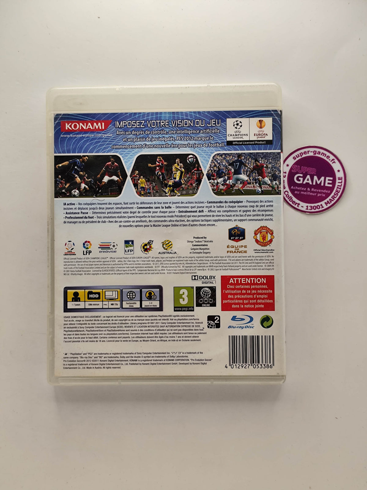 PRO EVOLUTOIN SOCCER 2012 - PS3