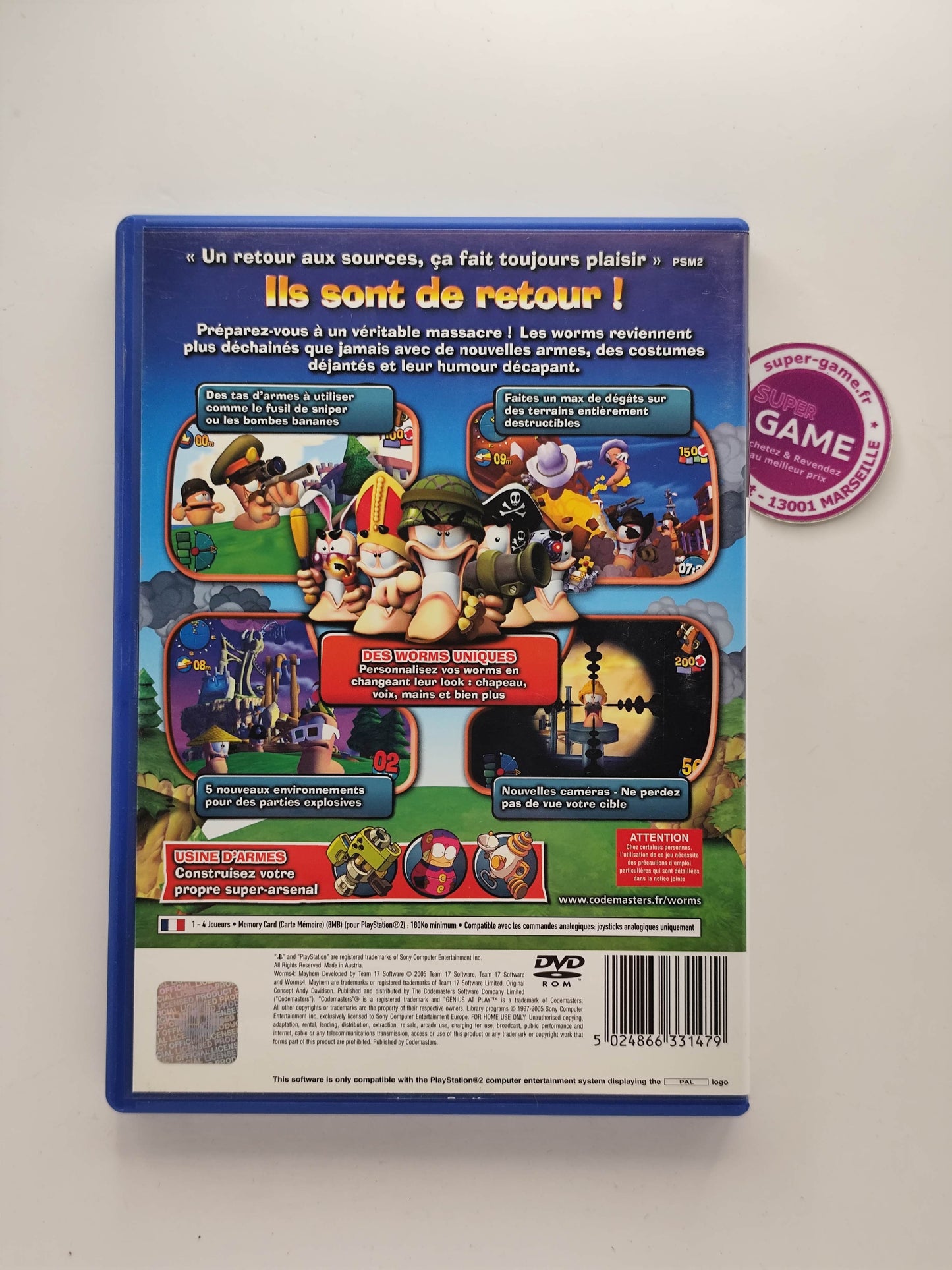 WORMS 4 MAYHEM - PS2