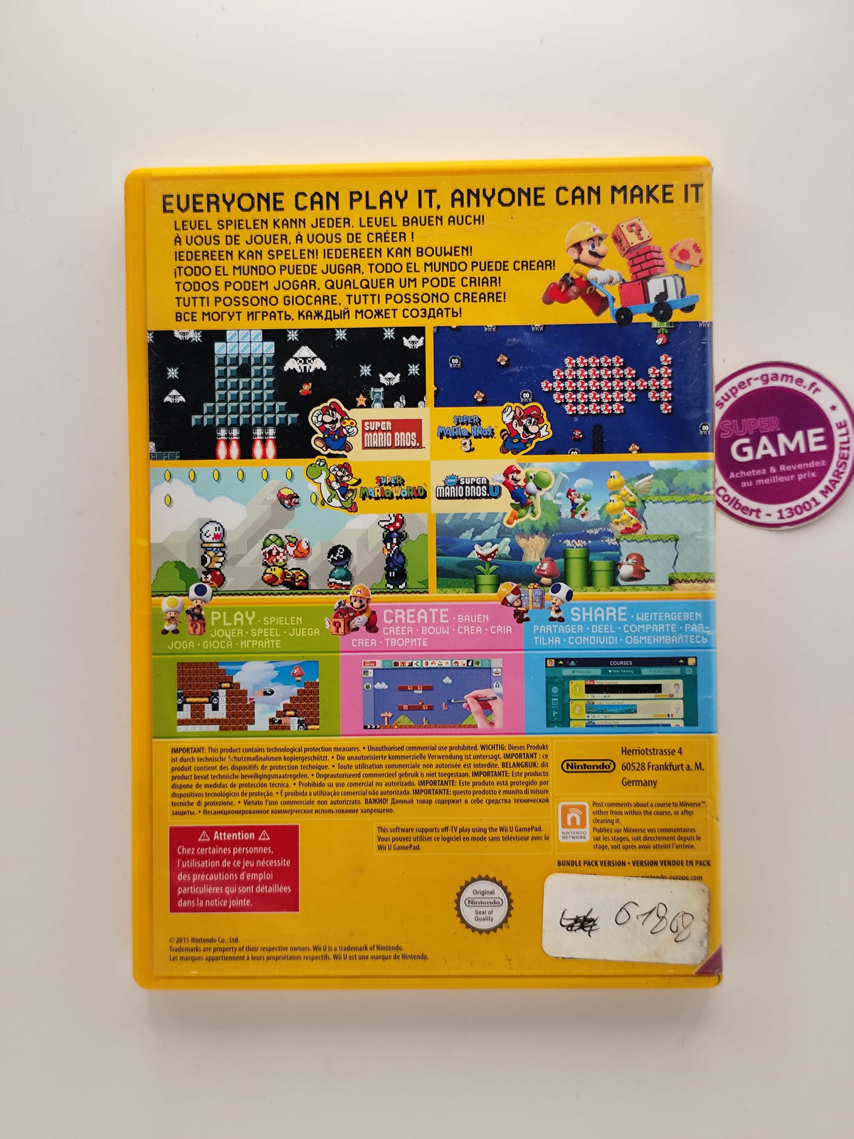SUPER MARIO MAKER - Wii U