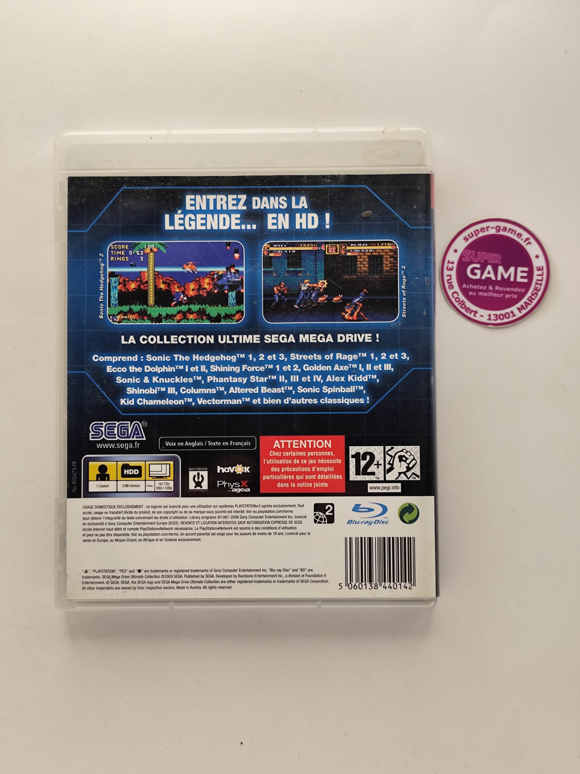 Mega Drive Ultimate Collection Sur PS3 - Jeu SEGA Complet, Très Bon état