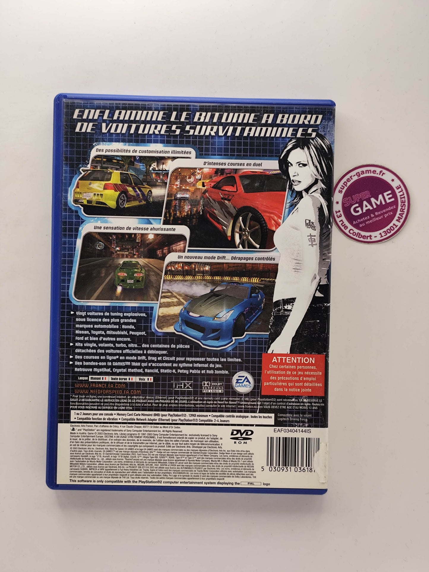NEED FOR SPEED UNDERGROUND - PS2
