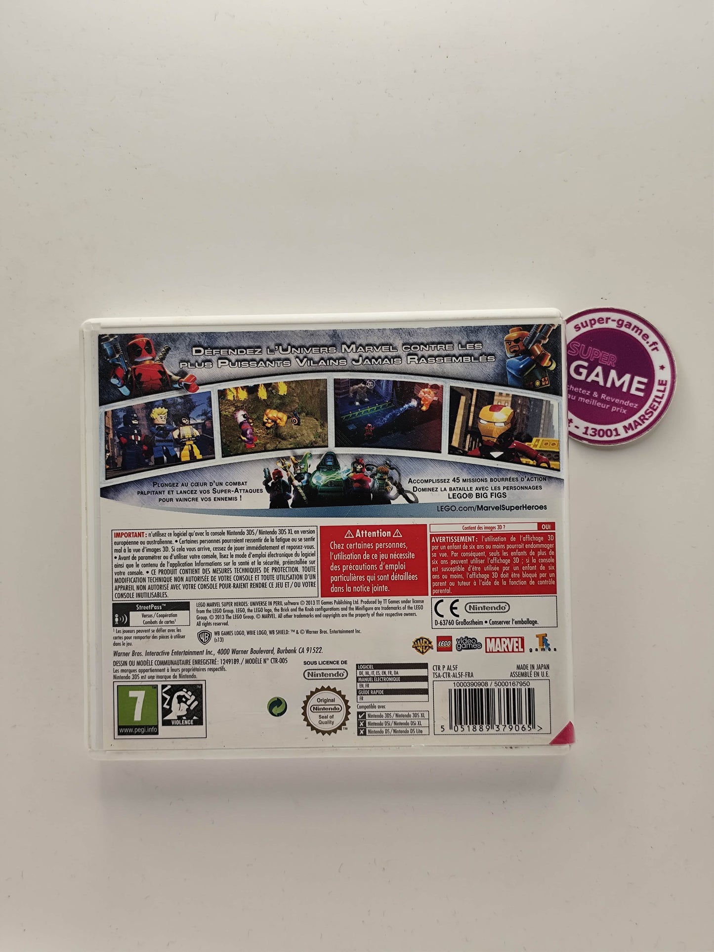 LEGO MARVEL SUPER HEROES L'UNIVERS EN PERIL - 3DS
