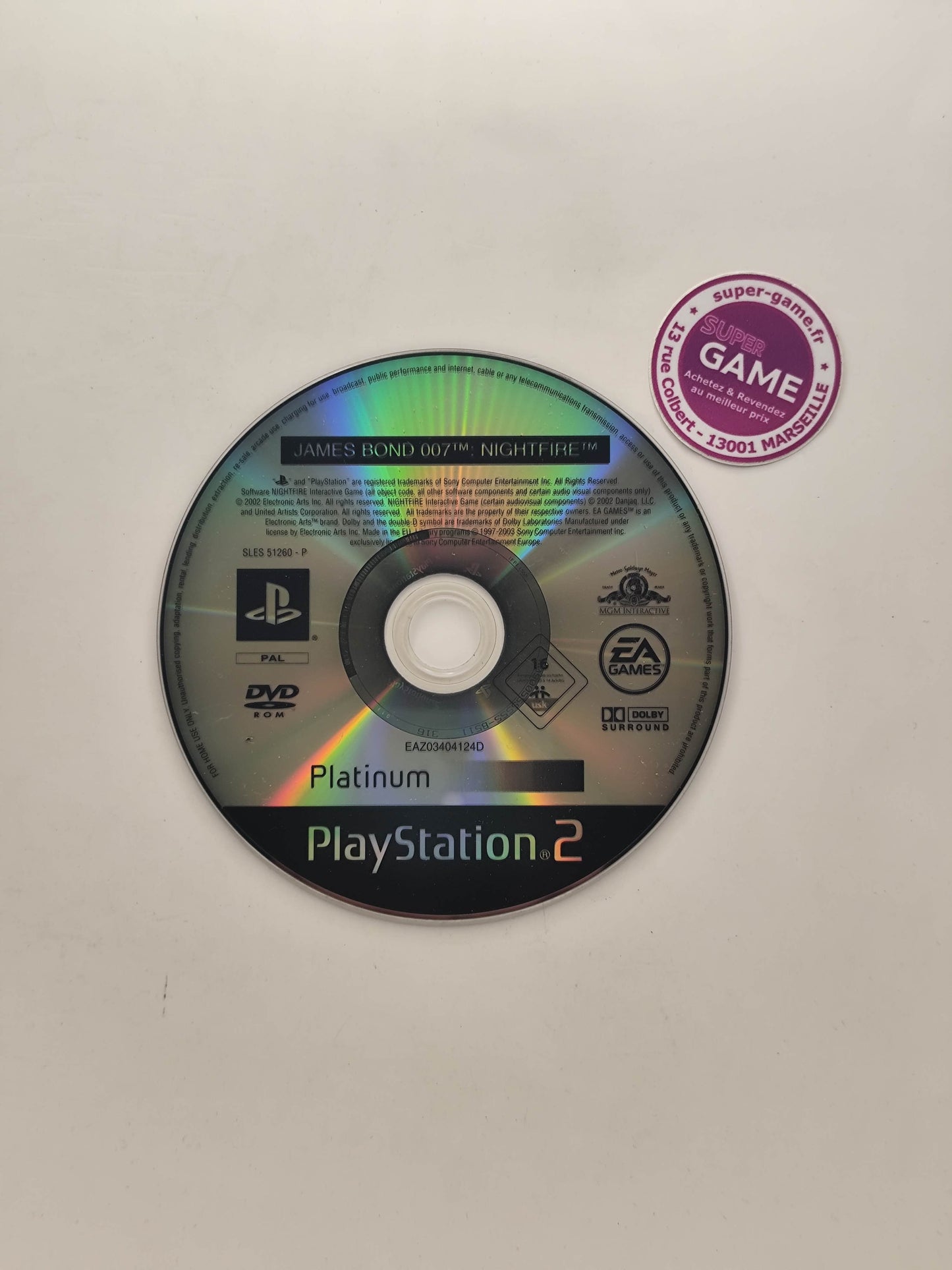 JAMES BOND 007 NIGHTFIRE - Platinum - PS2